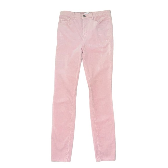 LOFT Sz 28/6 Soft Pink Skinny Corduroy 5 Pocket Jeans Cotton-Modal Spandex NWOT - Picture 2 of 6